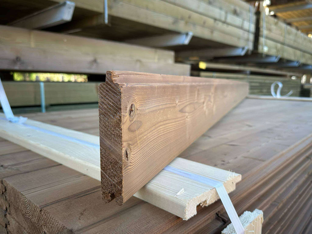 Blokhutprofiel thermowood naaldhout