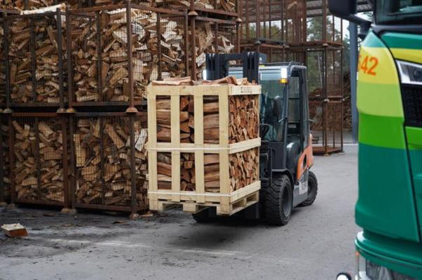 Ovengedroogd brandhout 1,43 m³ – Schoon en droog hout voor de kachel, vrij van schimmels en ongedierte.