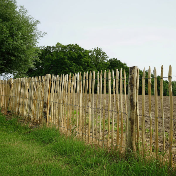 Kastanje hekwerk houten schapenomheining 