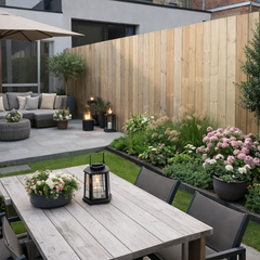 Duurzame nieuwe steigerhouten planken zonder cementresten, perfect voor het maken van tafels, bloembakken en houten constructies