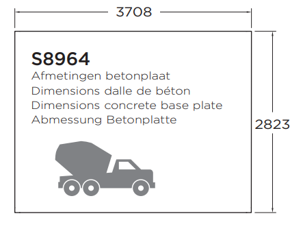 Classic line seriewerk - wanddikte 34mm - 388x298cm