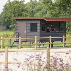 Paardenafsluiting Rood Noors grenenhout 2 liggers