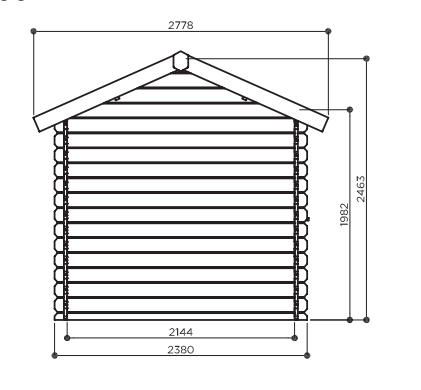 Classic line seriewerk - wanddikte 28mm - 358x238cm