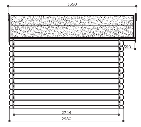 Classic line seriewerk - wanddikte 28mm - 298x298cm