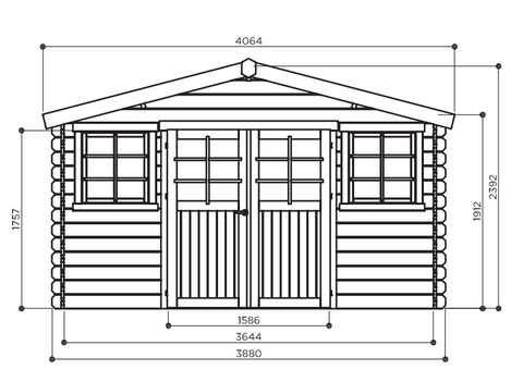 Classic line seriewerk - wanddikte 28mm - 388x298cm