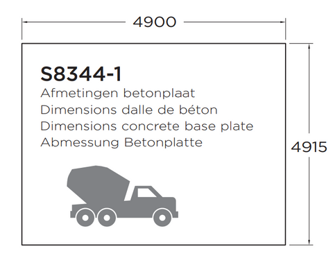 Classic line seriewerk - wanddikte 28mm - 508x508cm