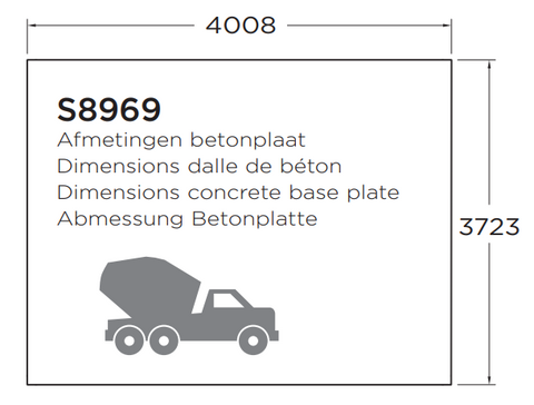 Classic line seriewerk - wanddikte 40mm - 418x388cm