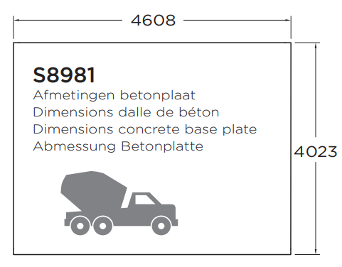 Classic line seriewerk - wanddikte 40mm - 478x418cm