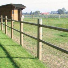 Paardenafsluiting gefreesde ligger rond