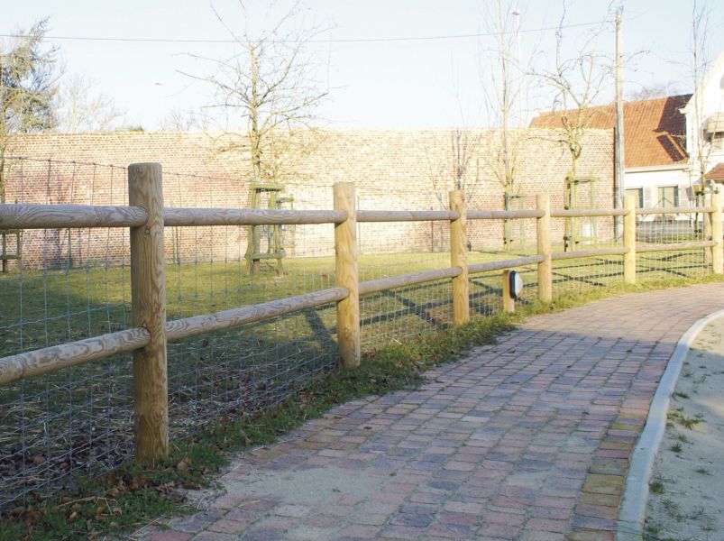 Paardenafsluiting - Rond gefreesd