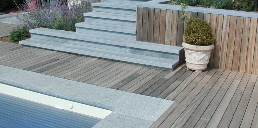 Planches de terrasse en padouk