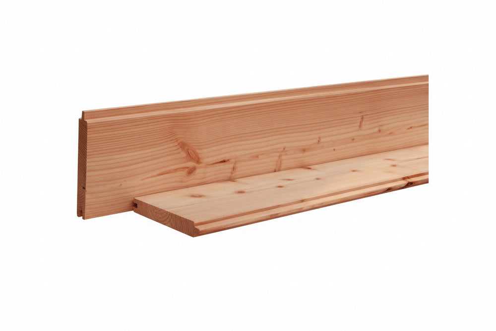 Douglas planchet onbehandeld van massief douglashout voor gevelbekleding of wandafwerking