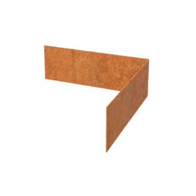 Coin de bordure en acier corten