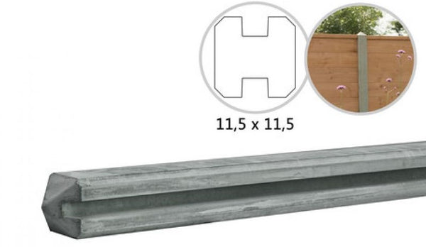 Hoekpaal betonpaal lichtgrijs