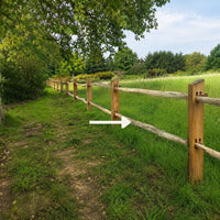 Clôture pour chevaux - Poutre fendu