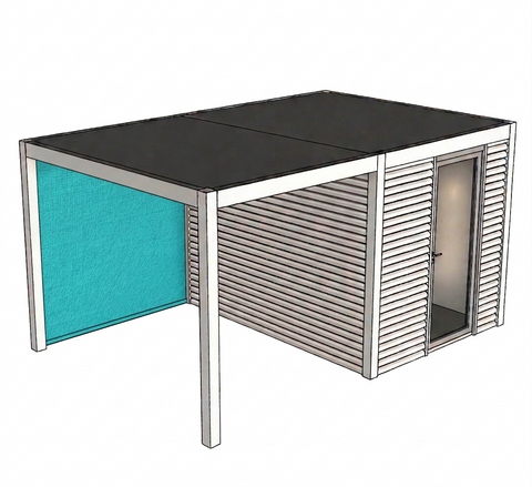 Débarras Malibu (aluminium RAL9010)