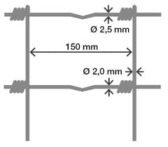 Cloture gibier  200 cm x 50 m