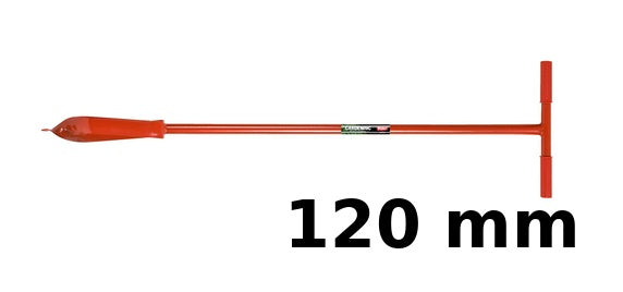 spiraalboor van polet met een kop van 120 cm